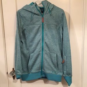 Oakley teal woman’s zip up sweatshirt